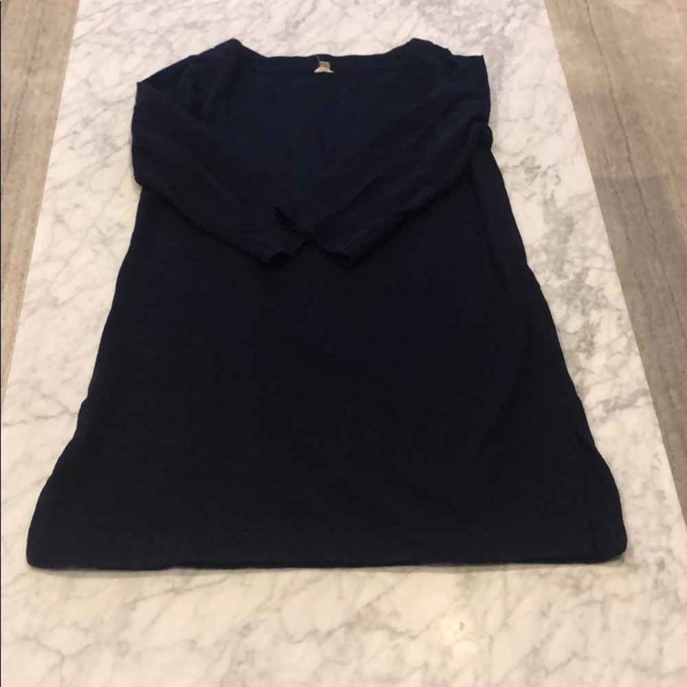 J. Crew navy cotton beach cover up